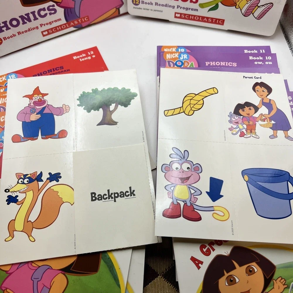 2X Dora the Explorer Phonics Boxed Sets, 23 Books- Box 1&2,  Phonics Scholastic